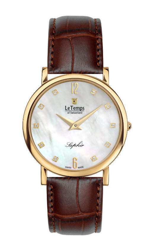 LeTemps ZAFIRA SLIM SAPHIR QUARZ WATCH 30M