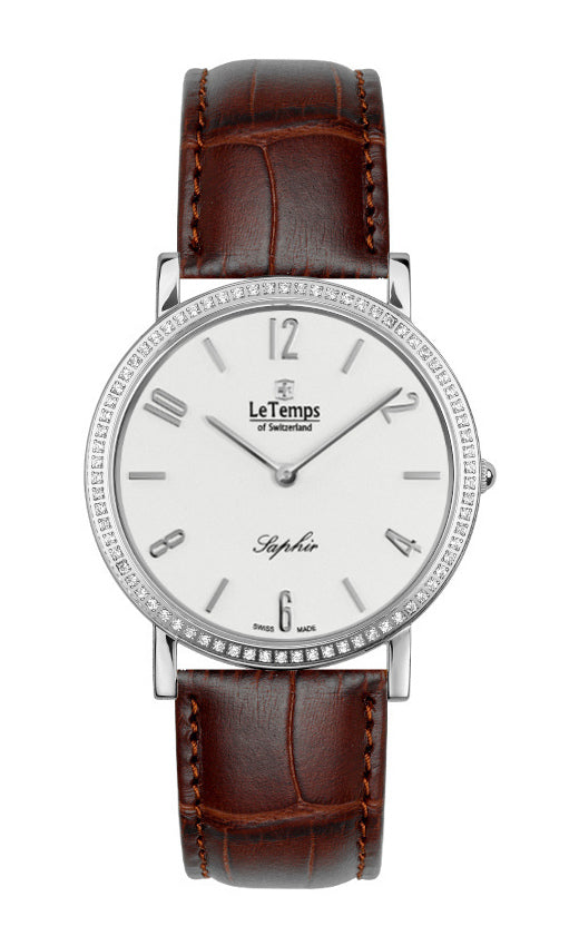 LeTemps ZAFIRA SLIM SWAROVSKI SAPHIR QUARZ WATCH 30M