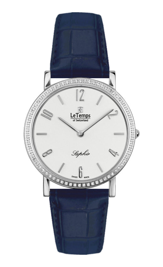 LeTemps ZAFIRA SLIM SWAROVSKI SAPHIR QUARZ WATCH 30M