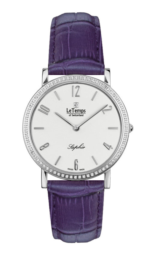 LeTemps ZAFIRA SLIM SWAROVSKI SAPHIR QUARZ WATCH 30M