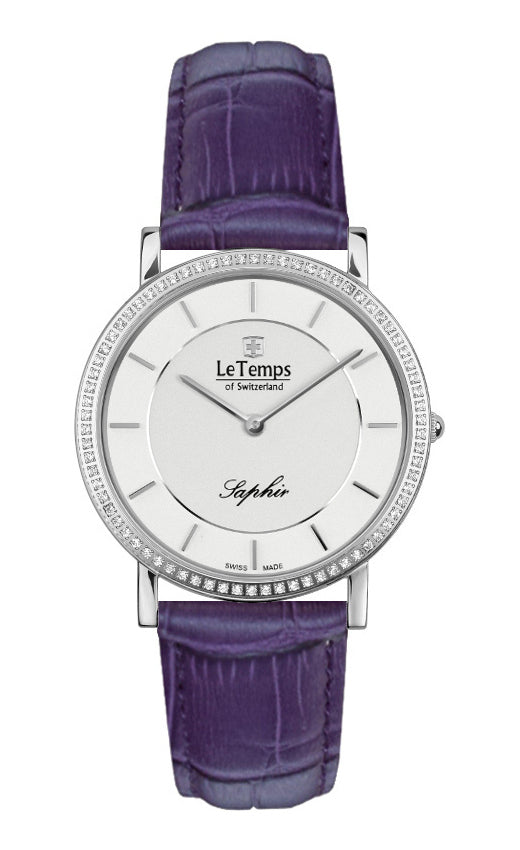 LeTemps ZAFIRA SLIM SWAROVSKI SAPHIR QUARZ WATCH 30M
