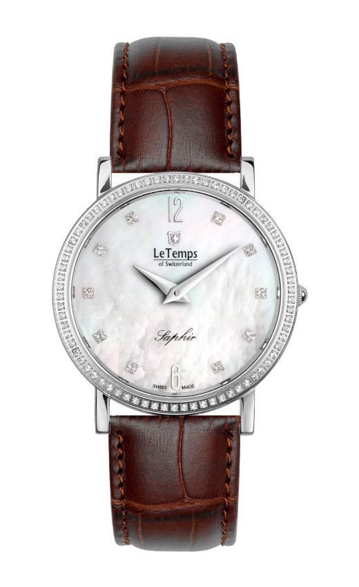 LeTemps ZAFIRA SLIM SWAROVSKI SAPHIR QUARZ WATCH 30M