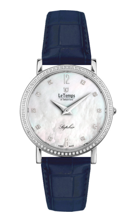 LeTemps ZAFIRA SLIM SWAROVSKI SAPHIR QUARZ WATCH 30M