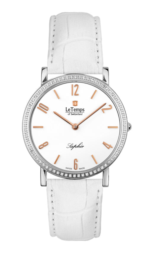 LeTemps ZAFIRA SLIM SWAROVSKI SAPHIR QUARZ WATCH 30M