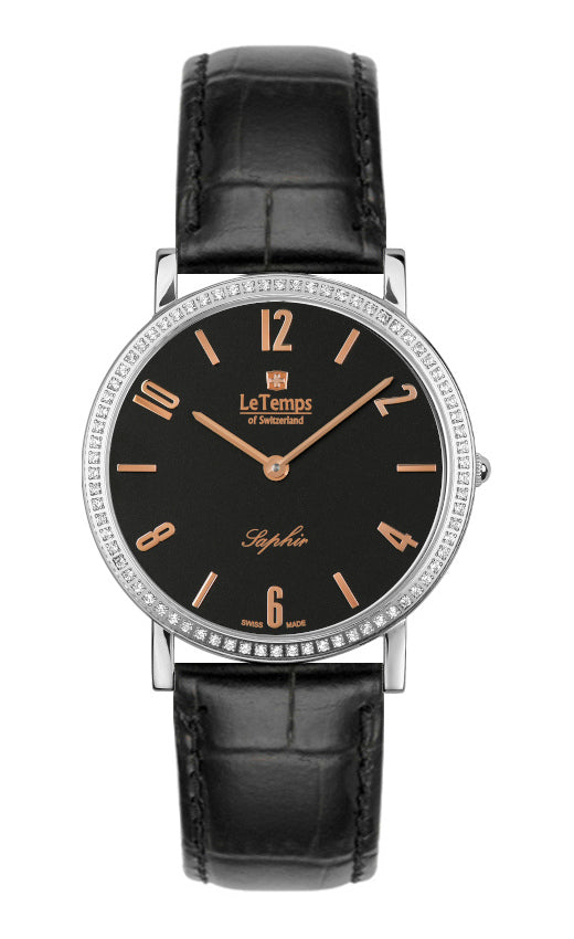 LeTemps ZAFIRA SLIM SWAROVSKI SAPHIR QUARZ WATCH 30M