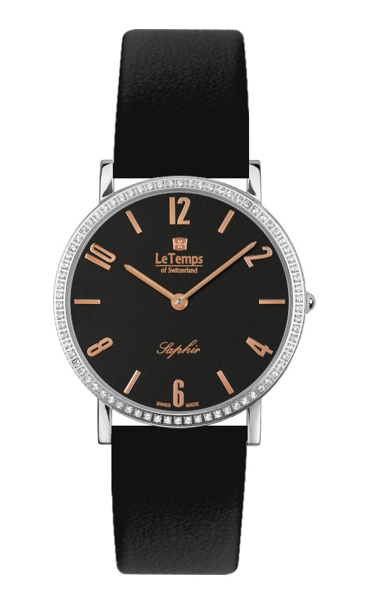 LeTemps ZAFIRA SLIM SWAROVSKI SAPHIR QUARZ WATCH 30M