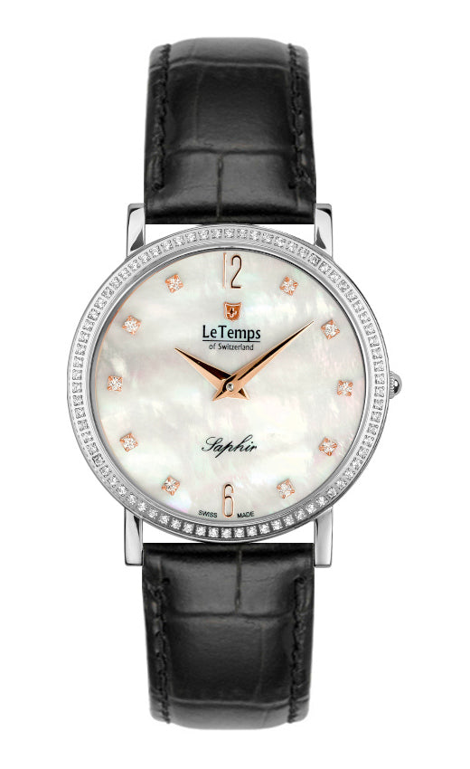 LeTemps ZAFIRA SLIM SWAROVSKI SAPHIR QUARZ WATCH 30M