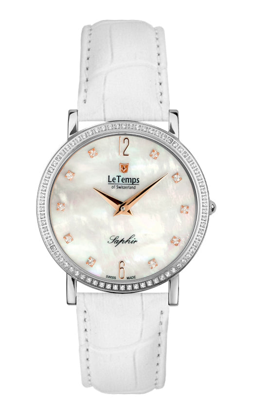LeTemps ZAFIRA SLIM SWAROVSKI SAPHIR QUARZ WATCH 30M