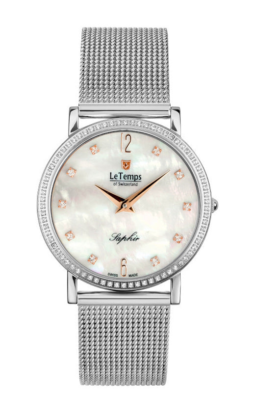 LeTemps ZAFIRA SLIM SWAROVSKI SAPHIR QUARZ WATCH 30M