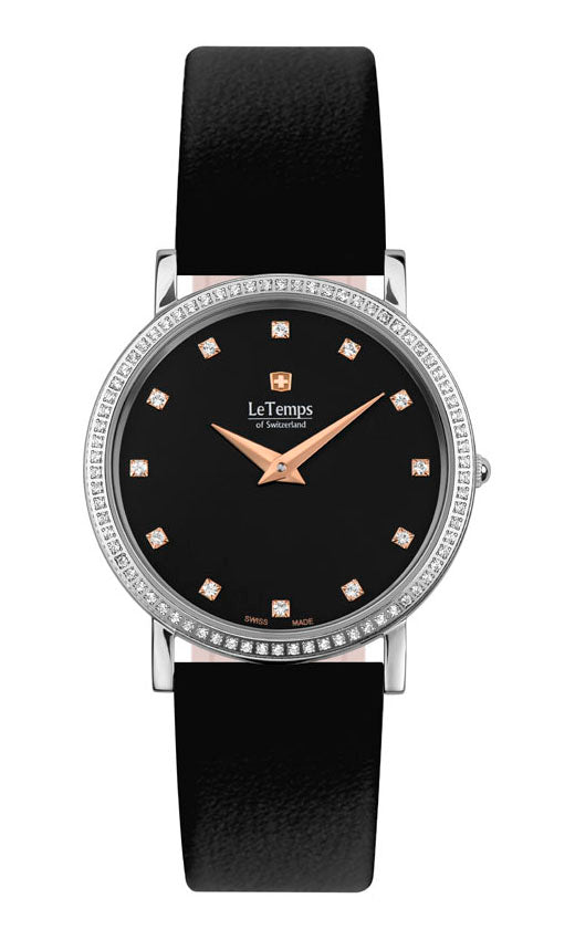 LeTemps ZAFIRA SLIM SWAROVSKI SAPHIR QUARZ WATCH 30M