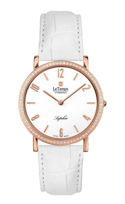 LeTemps ZAFIRA SLIM SWAROVSKI SAPHIR QUARZ WATCH 30M
