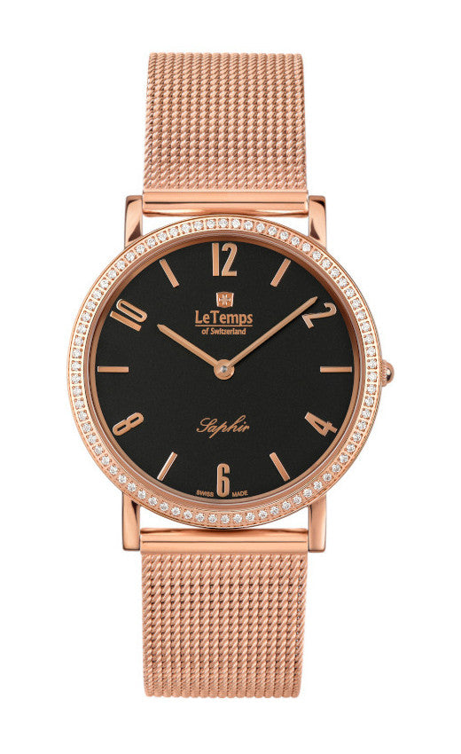 LeTemps ZAFIRA SLIM SWAROVSKI SAPHIR QUARZ WATCH 30M