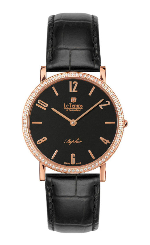 LeTemps ZAFIRA SLIM SWAROVSKI SAPHIR QUARZ WATCH 30M