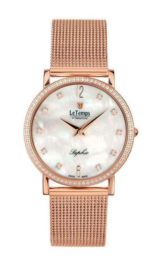 LeTemps ZAFIRA SLIM SWAROVSKI SAPHIR QUARZ WATCH 30M