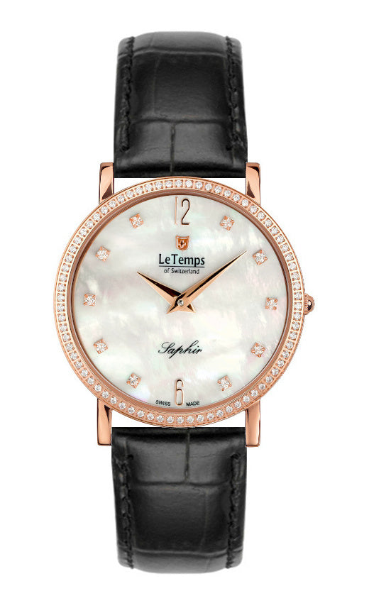 LeTemps ZAFIRA SLIM SWAROVSKI SAPHIR QUARZ WATCH 30M