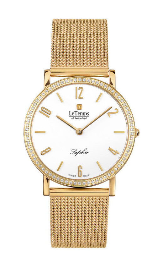 LeTemps ZAFIRA SLIM SWAROVSKI SAPHIR QUARZ WATCH 30M