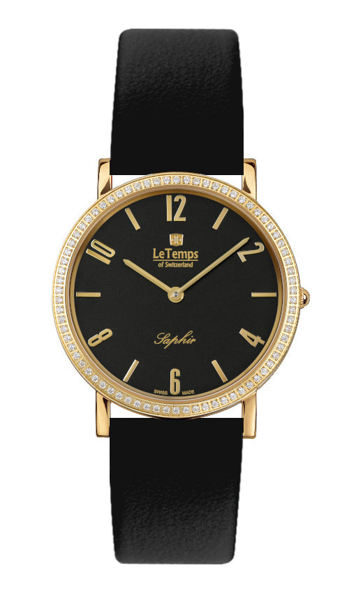 LeTemps ZAFIRA SLIM SWAROVSKI SAPHIR QUARZ WATCH 30M
