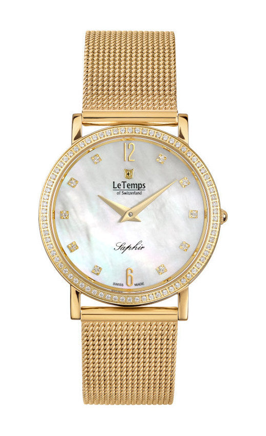 LeTemps ZAFIRA SLIM SWAROVSKI SAPHIR QUARZ WATCH 30M