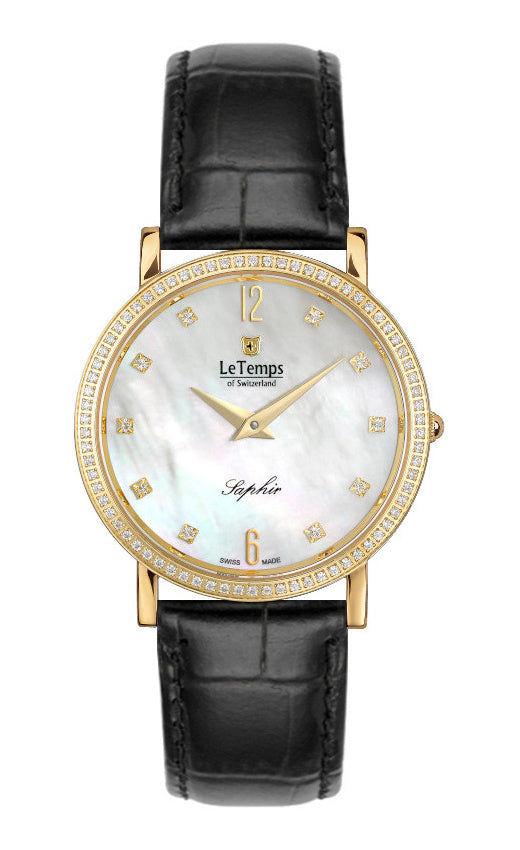 LeTemps ZAFIRA SLIM SWAROVSKI SAPHIR QUARZ WATCH 30M