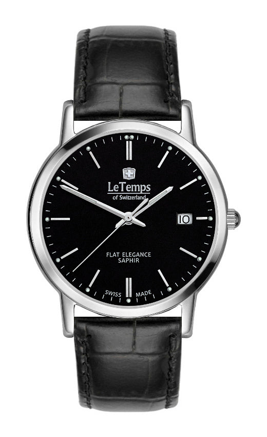 LeTemps FLAT ELEGANCE GENT SAPHIR QUARZ WATCH 30M