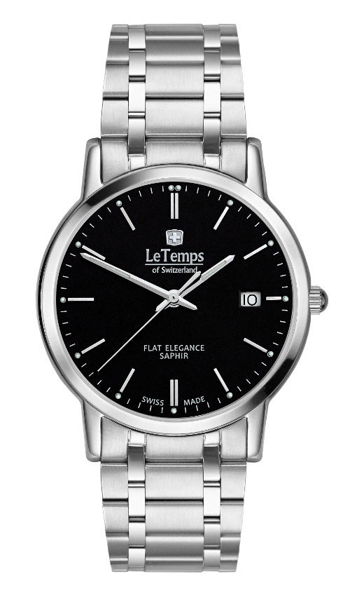 LeTemps FLAT ELEGANCE GENT SAPHIR QUARZ WATCH 30M