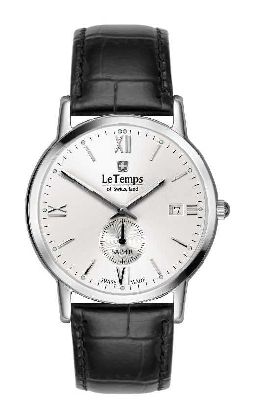 LeTemps FLAT ELEGANCE GENT SAPHIR QUARZ WATCH 30M
