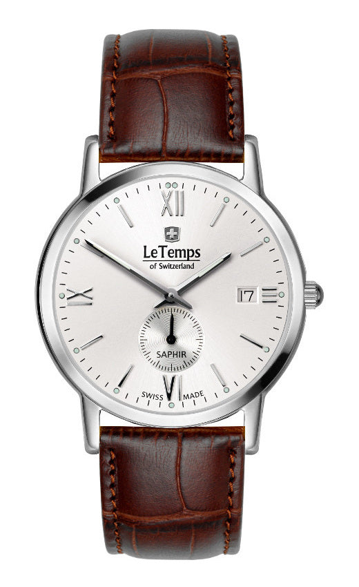 LeTemps FLAT ELEGANCE GENT SAPHIR QUARZ WATCH 30M
