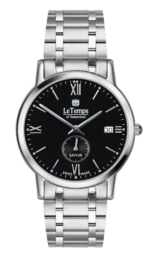 LeTemps FLAT ELEGANCE GENT SAPHIR QUARZ WATCH 30M