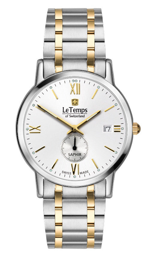 LeTemps FLAT ELEGANCE GENT SAPHIR QUARZ WATCH 30M