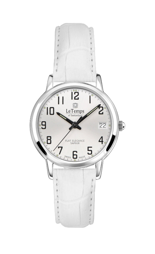 LeTemps FLAT ELEGANCE LADY SAPHIR QUARZ WATCH 30M