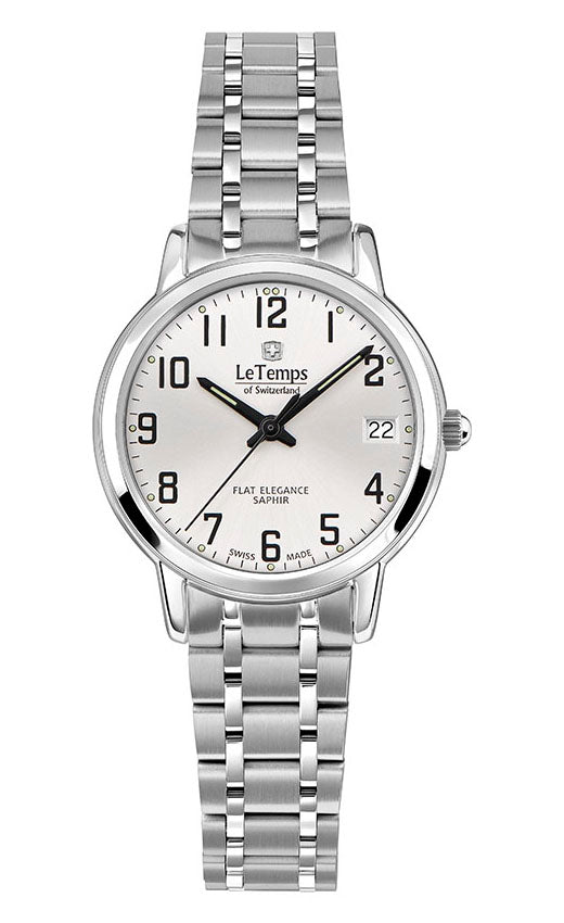 LeTemps FLAT ELEGANCE LADY SAPHIR QUARZ WATCH 30M