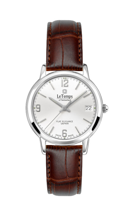 LeTemps FLAT ELEGANCE LADY SAPHIR QUARZ WATCH 30M