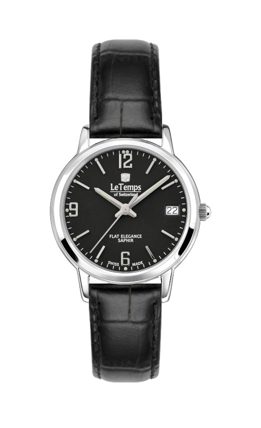 LeTemps FLAT ELEGANCE LADY SAPHIR QUARZ WATCH 30M