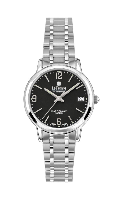 LeTemps FLAT ELEGANCE LADY SAPHIR QUARZ WATCH 30M