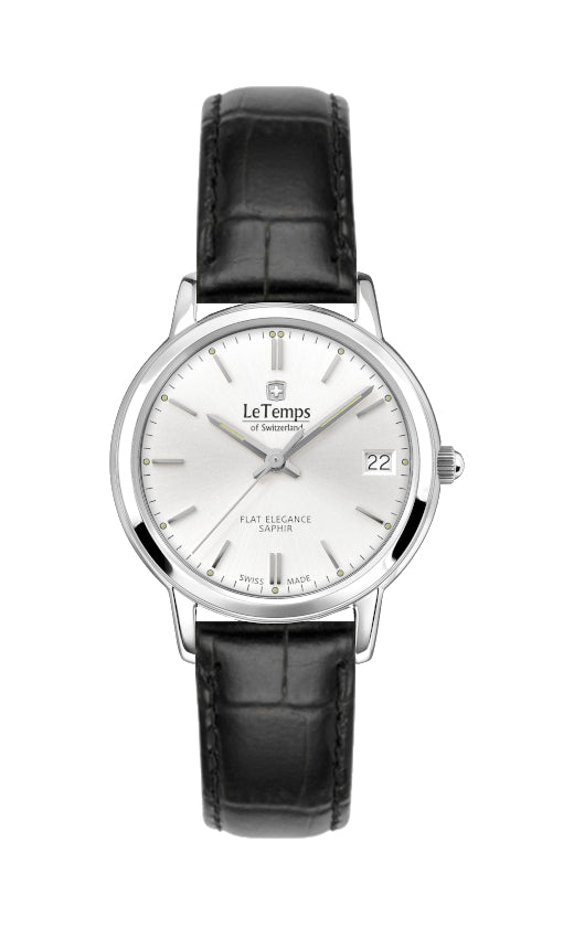 LeTemps FLAT ELEGANCE LADY SAPHIR QUARZ WATCH 30M