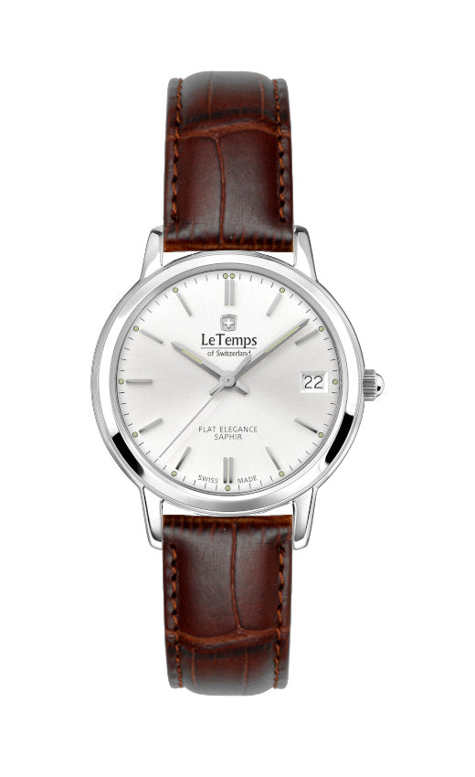 LeTemps FLAT ELEGANCE LADY SAPHIR QUARZ WATCH 30M