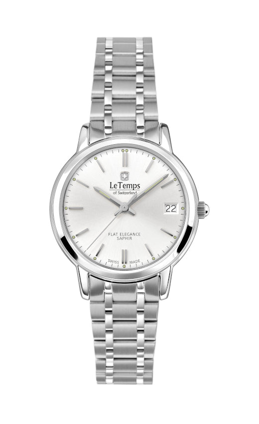 LeTemps FLAT ELEGANCE LADY SAPHIR QUARZ WATCH 30M
