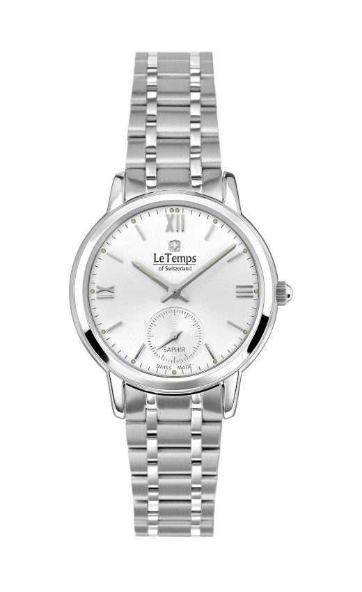 LeTemps FLAT ELEGANCE LADY SAPHIR QUARZ WATCH 30M