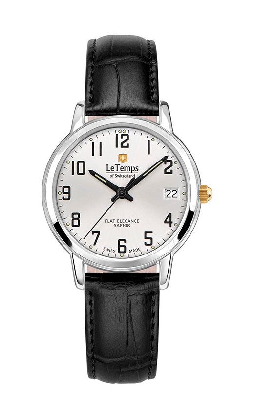 LeTemps FLAT ELEGANCE LADY SAPHIR QUARZ WATCH 30M