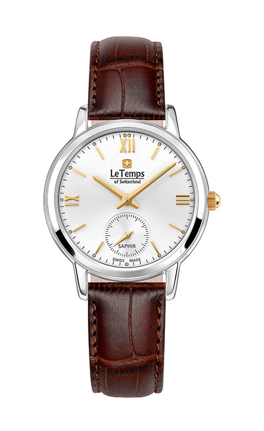 LeTemps FLAT ELEGANCE LADY SAPHIR QUARZ WATCH 30M