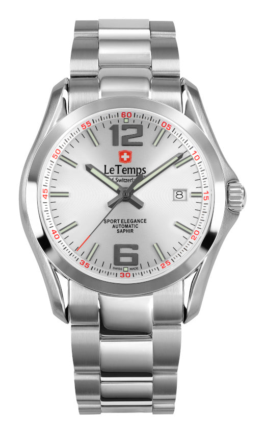 LeTemps SPORT ELEGANCE GENT AUTOMATIC SAPHIR WATCH 100M