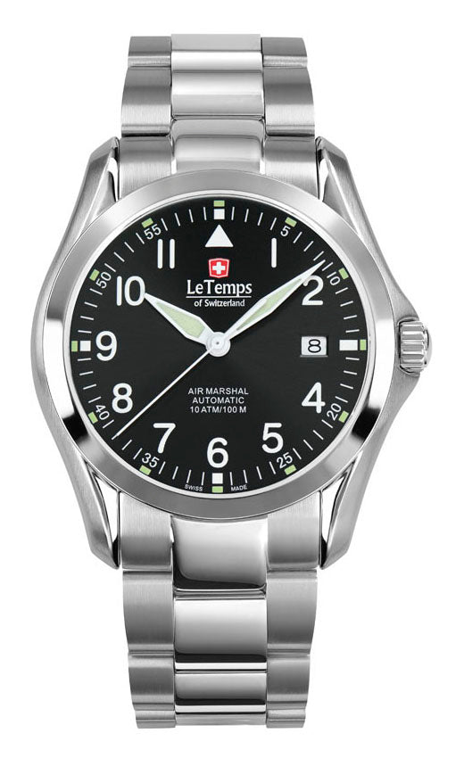 LeTemps AIR MARSHAL 40 AUTOMATIC SAPHIR WATCH 100M