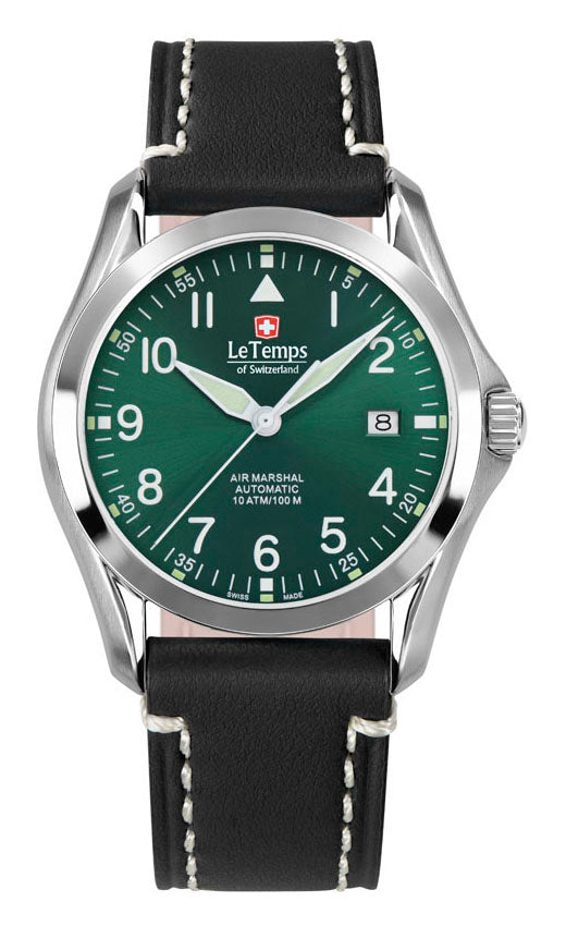 LeTemps AIR MARSHAL 40 AUTOMATIC SAPHIR WATCH 100M
