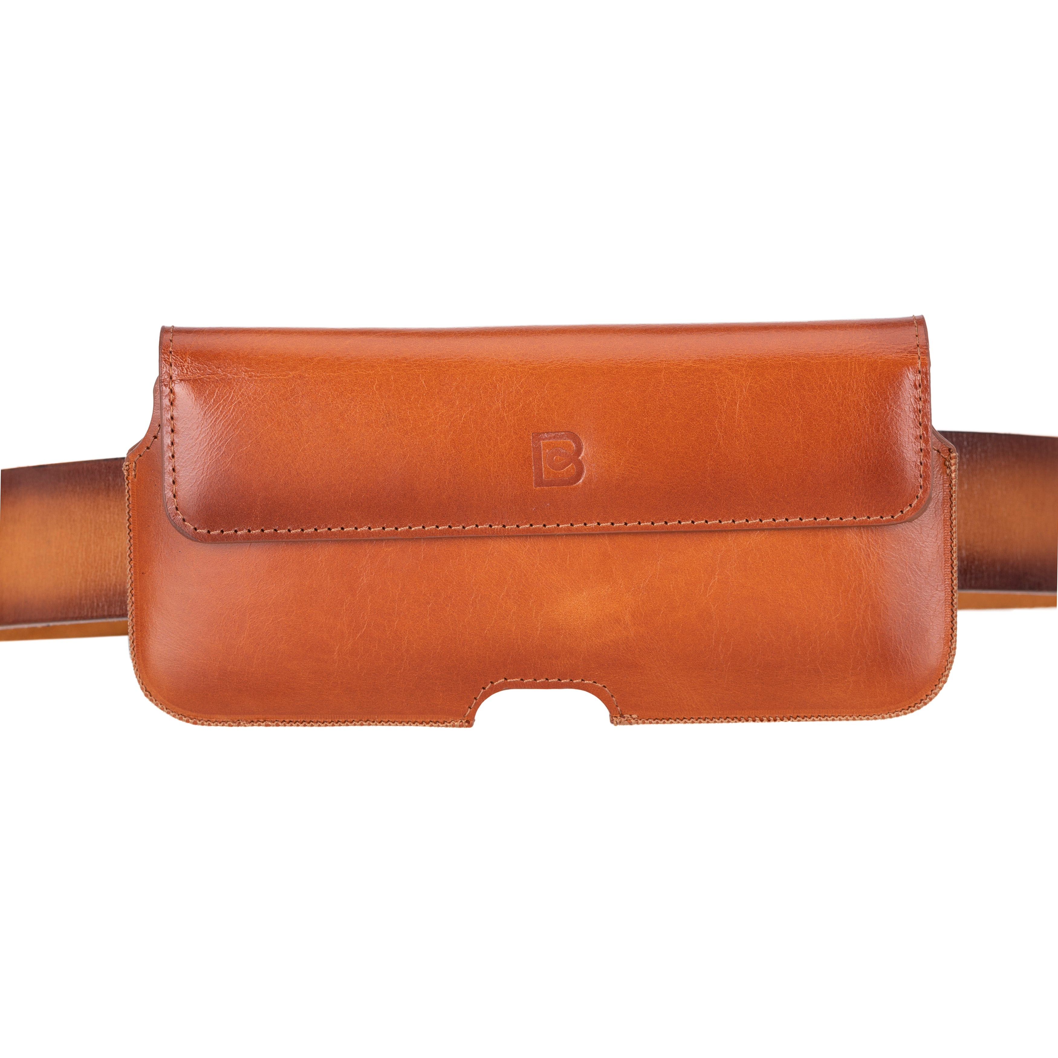 Aslant Belt iPhone 16 Pro Max Leather Case - Phonebazaar