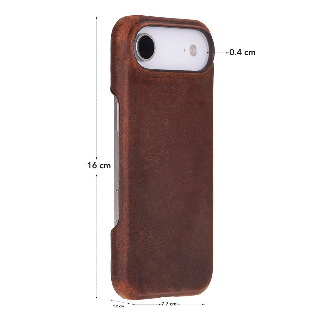 iPhone 17 Air (6.9") Ultimate-Jackett Echtleder Dünne Hülle