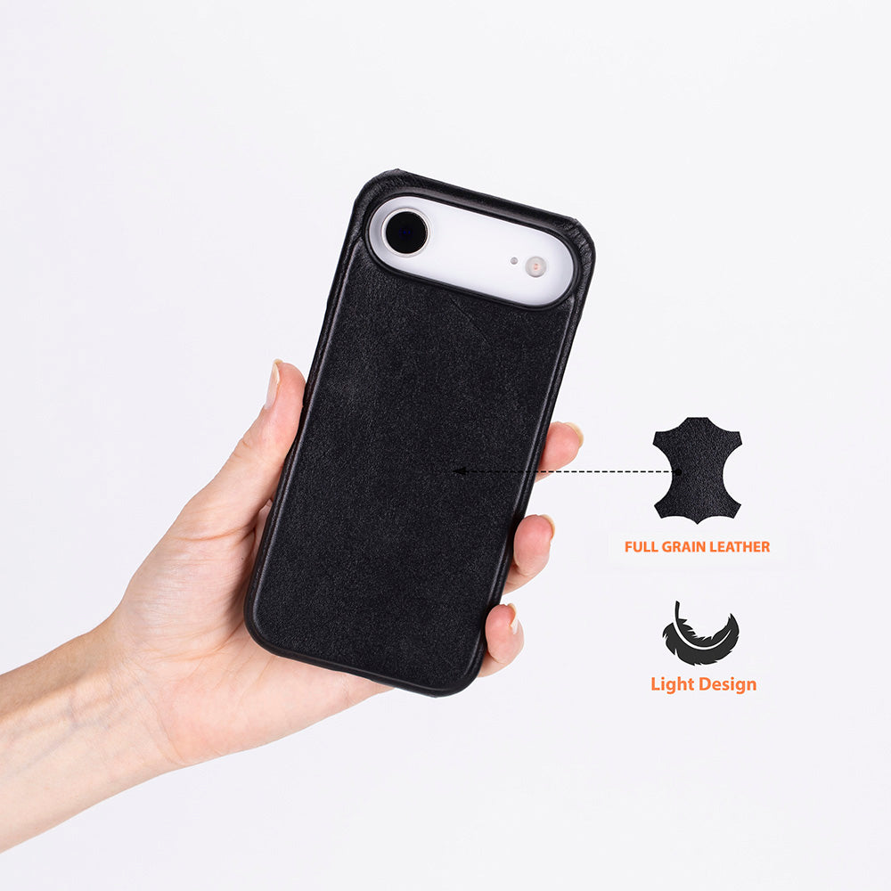 iPhone 17 Air (6.9") Ultimate-Jackett Echtleder Dünne Hülle