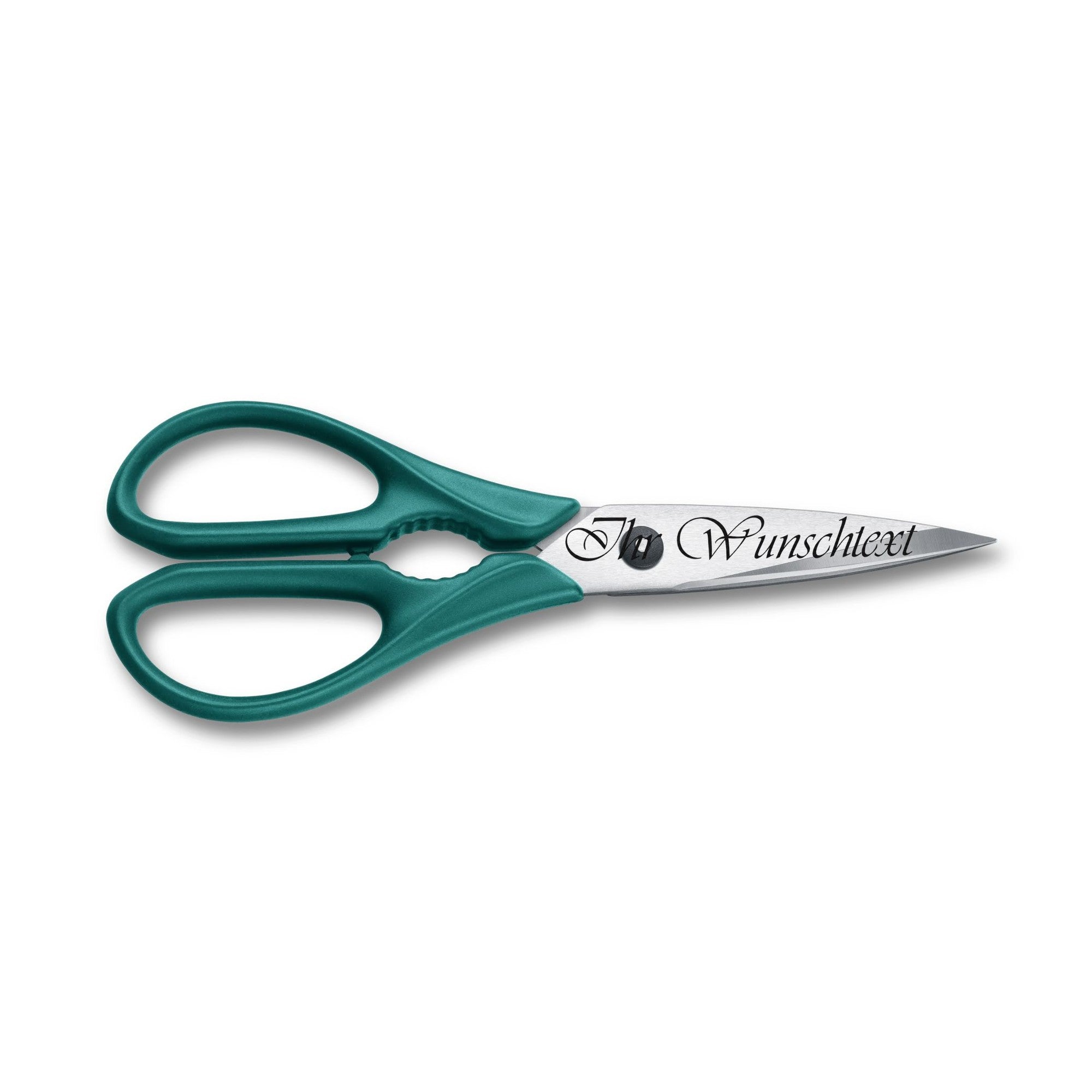 Victorinox Mehrzweckschere in Kale Green, 7 cm mit Gravur