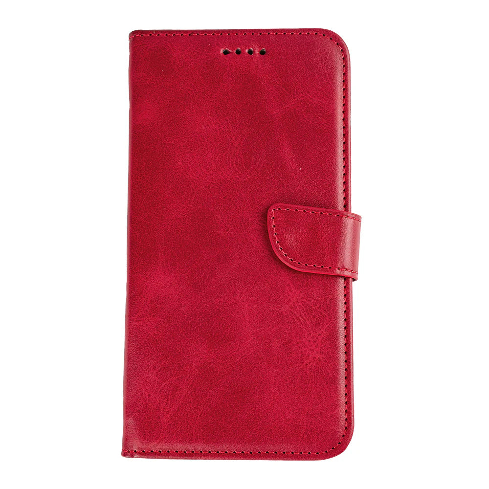 Rixus Book Case Wallet Case für Samsung Galaxy S25 Edge Rot