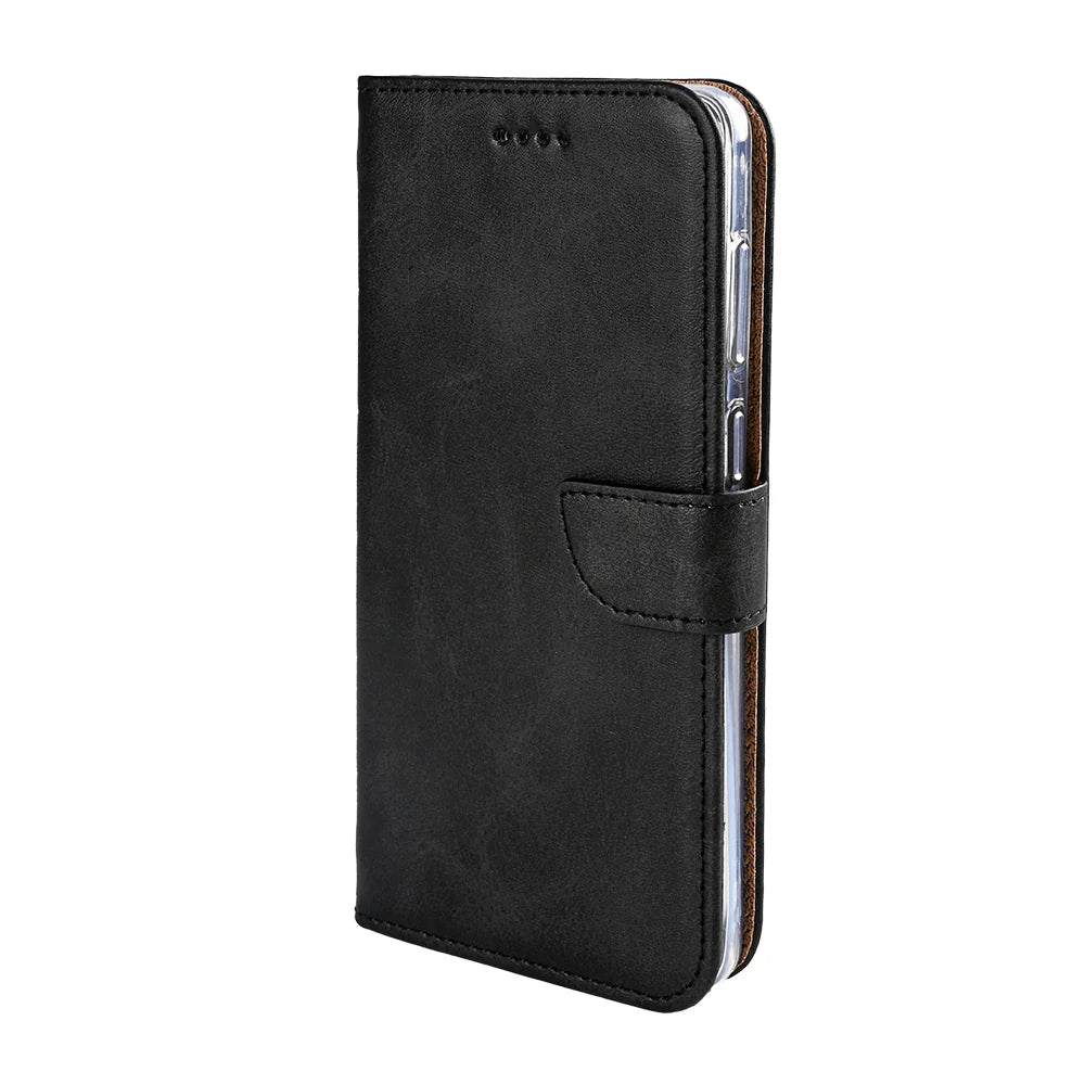 Rixus Book Case Wallet Case für Samsung Galaxy S25 Edge Schwarz