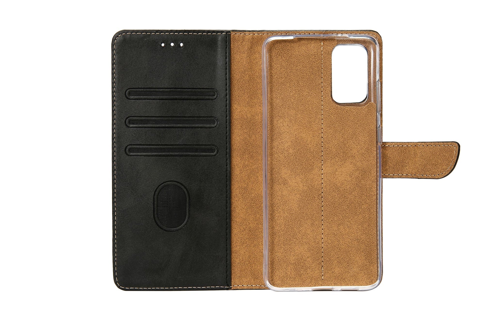 Rixus Book Case Wallet Case für Samsung Galaxy A72 4G Schwarz